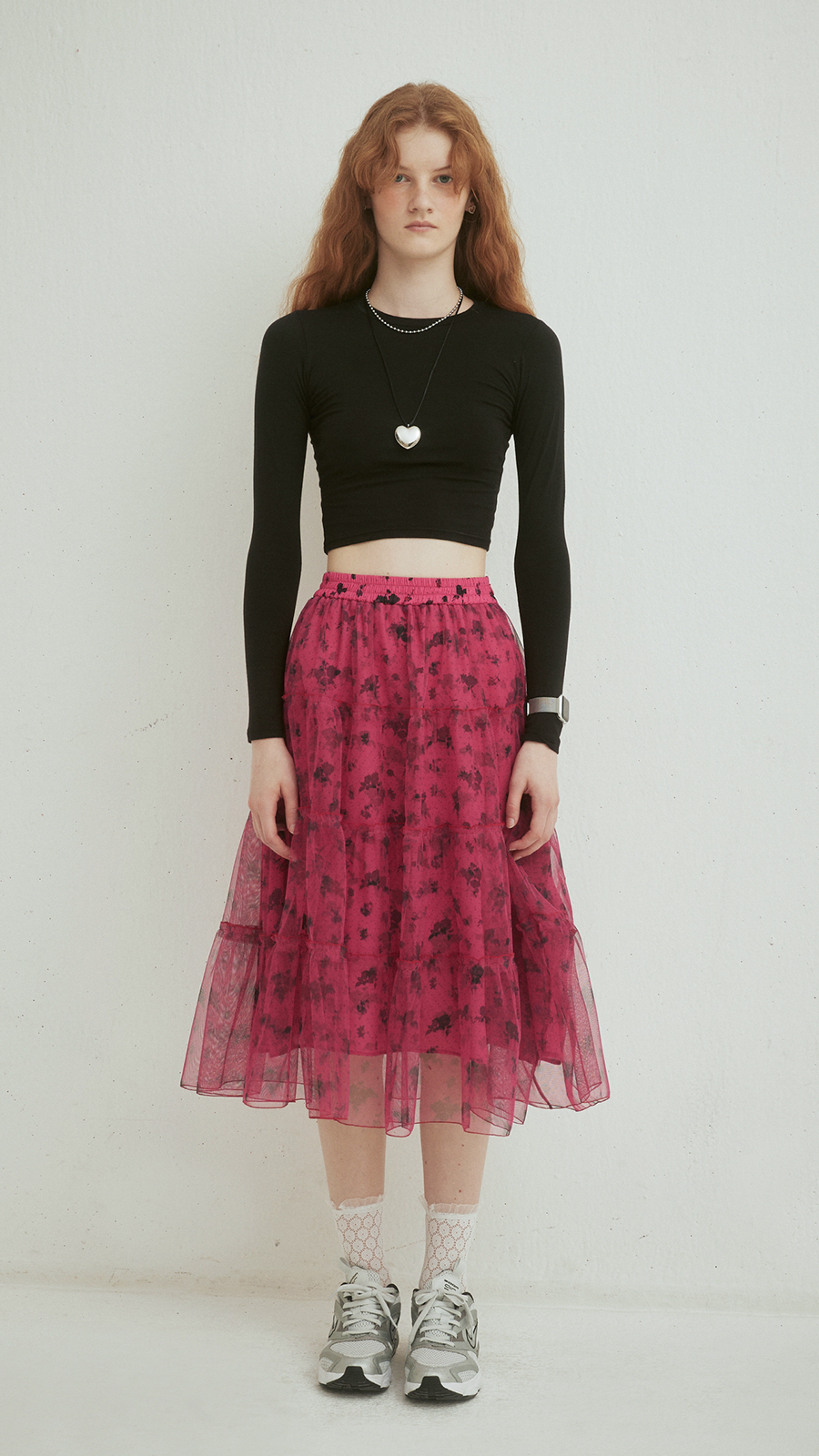 FLOWER CAN CAN SKIRT_PINK